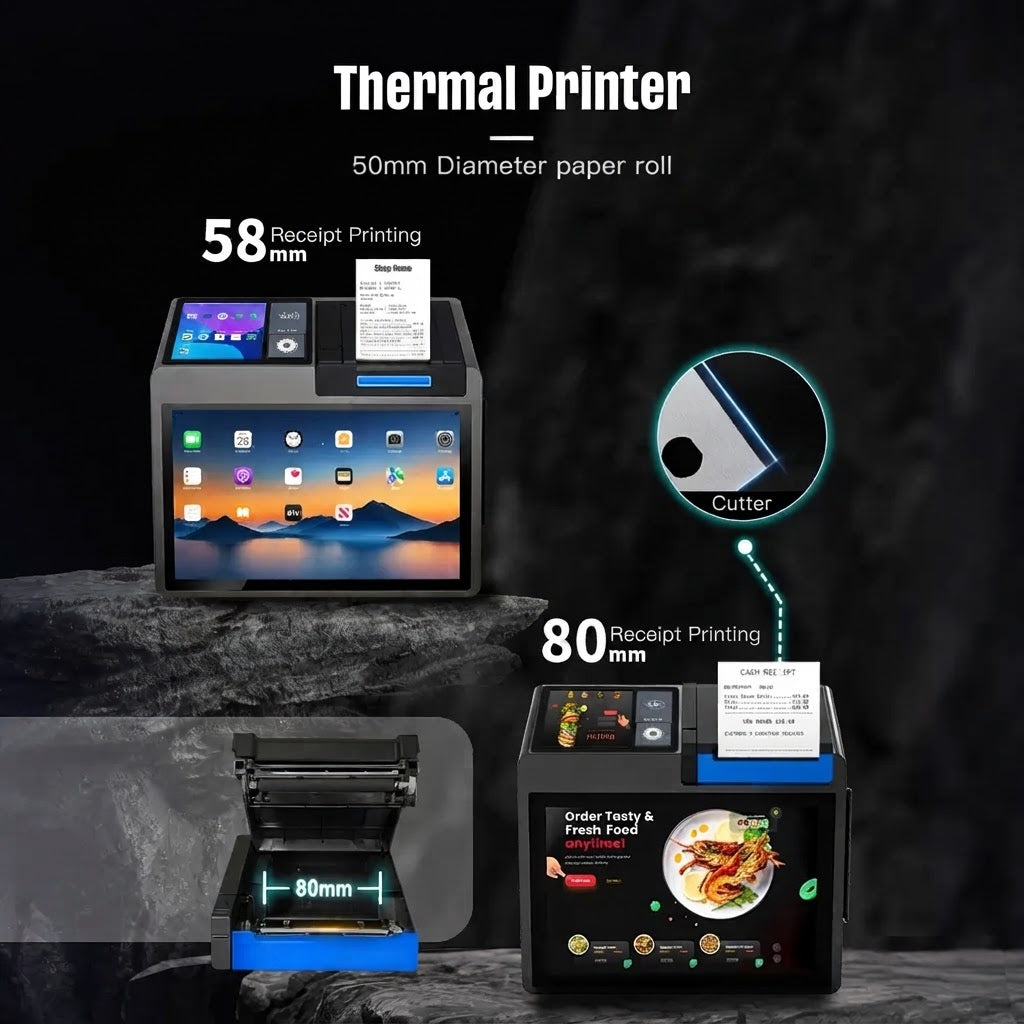 All-In-One Windows POS (QR Scanner, 80mm Printer, NFC Reader)