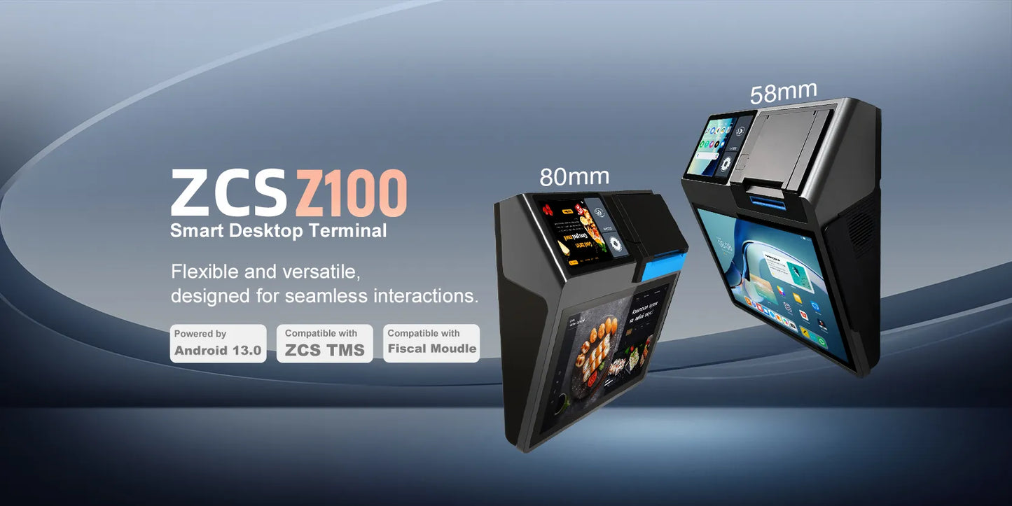 All-In-One Android POS (QR Scanner, 80mm Printer, NFC Reader, Card Reader)